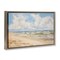 Stupell Industries Cloudy Summer Beach Floater Framed Canvas Wall Art Design by LSR Design Studio